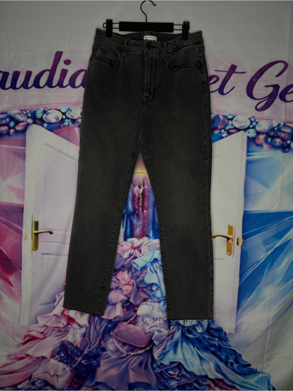 Good American Skinny Jeans in Washed Black